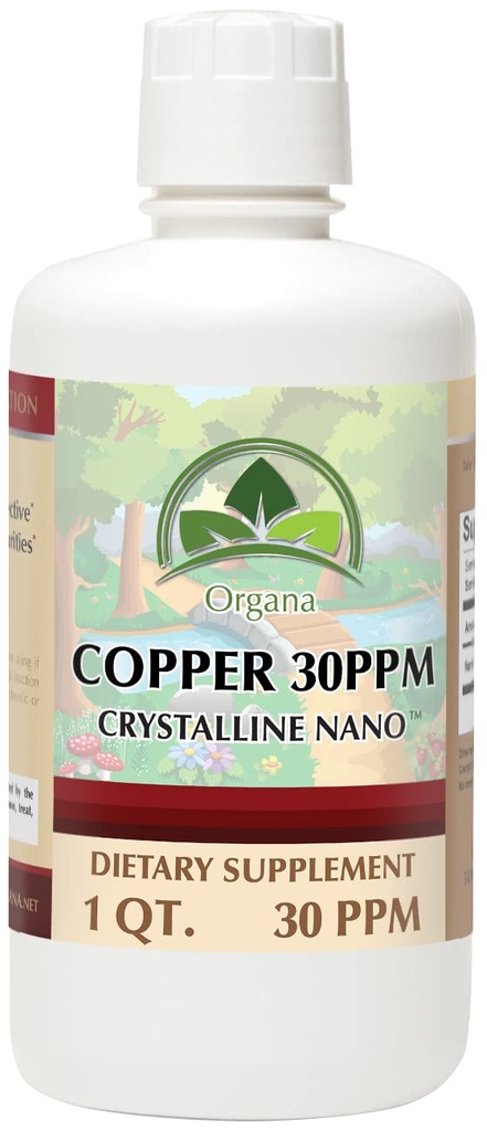 Organa Pure Crystalline Liquid Copper Supplement - 30 PPM - Κολλοειδή Ορυκτά