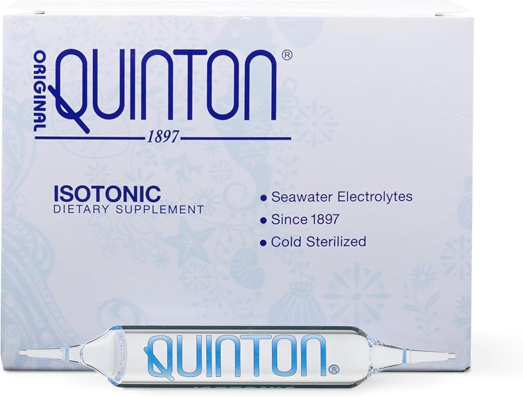 Quicksilver Scientific Original Quinton Isotonic Solution with Sea Water Minerals + Alpine Spring Water - Υγρή ενυδάτωση, Ηλεκτρολύτη + Multi Minerals Supplement (30 Single Serving Vials)