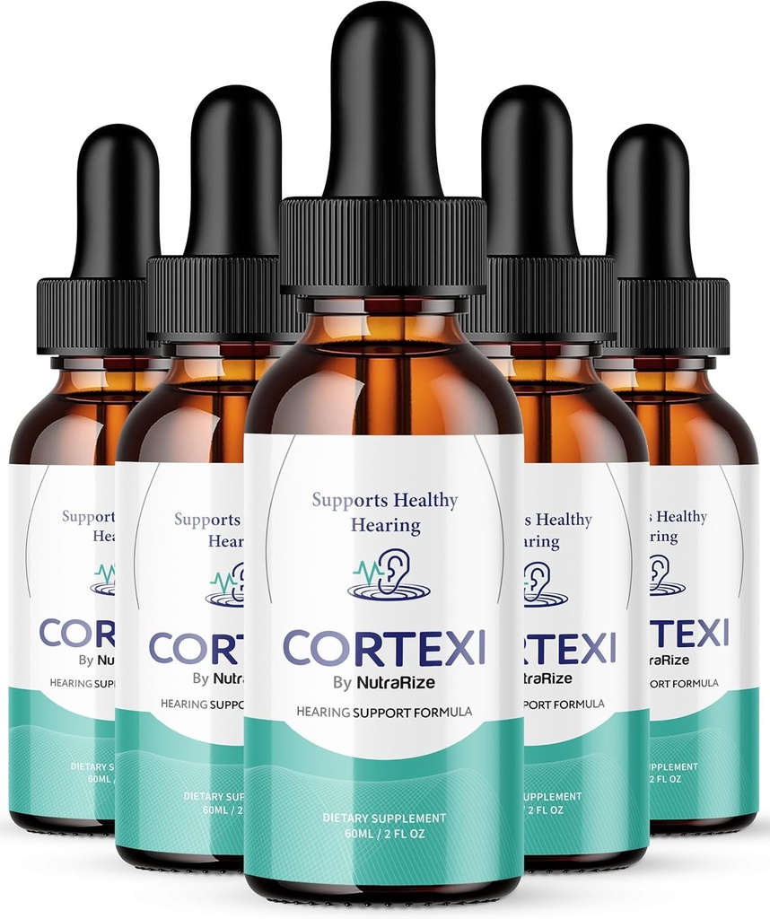 (5 Pack) Cortexi Drops, Cortexi Σταγόνες Υποστήριξης Ακρόασης - Σύνθετη Φόρμουλα για την υγεία του αυτιού, Cortexin Drops, Cortexi 24, Συμπληρώματα Σταγόνες Μέγιστη Δύναμη, Cortexi Κριτικές (150 Σερβιέτες)