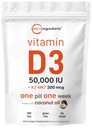 Micro Συστατικά Βιταμίνη D3 50.000 IU + K2 MK-7 200 mcg, 240 Softgels 