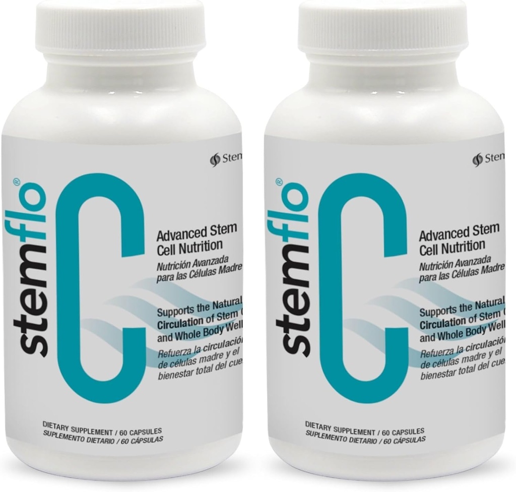Αναζωογονήστε το σύστημά σας με StemFlo® Advanced Formula 2 Pack - Trans-Resveratrol, Curcumin, και Super Αντιοξειδωτικά για την υγεία, τη μακροζωία και τη ζωτικότητα