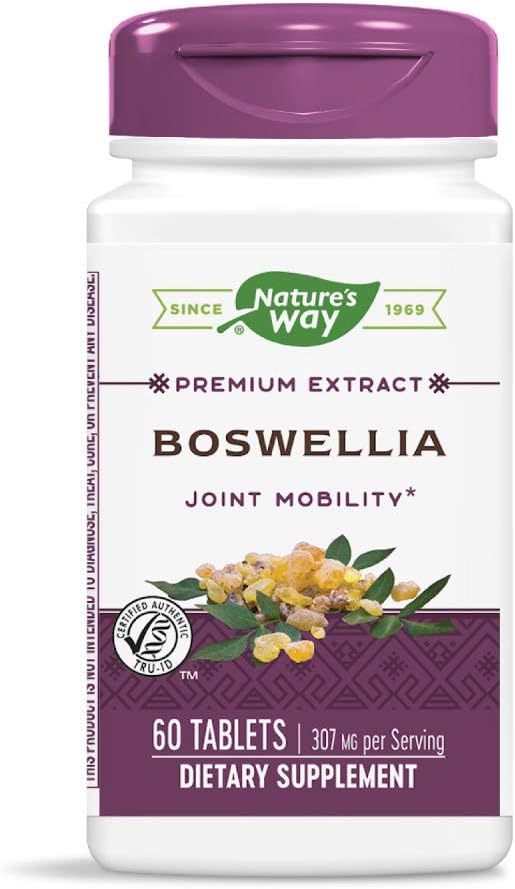 Ο Δρόμος της Φύσης Τυποποιημένη Boswellia, 40% Boswellic Acids per Serving, TRU-ID Certified, Vegetarian, 60 Tablets, Συσκευασία των 2