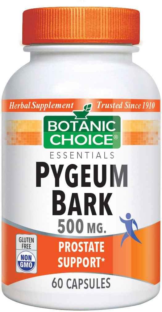 Βοτανική επιλογή Pygeum Bark 500 mg, 60 κάψουλες