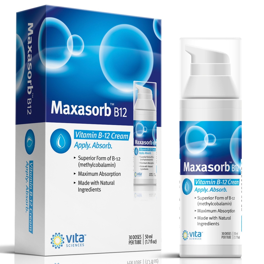 Βιταμίνη B12 Κρέμα Methyl B-12, Methylcobalamin B12 1000 mcg Ενέργεια, Υγεία & Δόνηση Δέρμα, Ισχυρή Topical B12 Κρέμα Δέρματος - Βοηθά με Έκζεμα & Ψωρίαση. Ενέργεια όπως B12 Patch