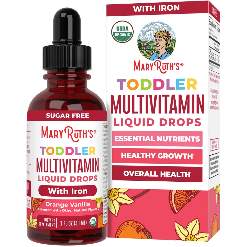 MaryRuth Organics CoComelon Toddler Kids Πολυβιταμίνη με Iron 