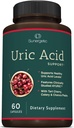Συμπλήρωμα υποστήριξης ουρικού οξέος sunergetic Premium – Uric Acid Cleanse & Kidney Support – Περιλαμβάνει ταρτάρ Cherry, Chanca Piedra, Celery Extract & Turmeric - 60 κάψουλες