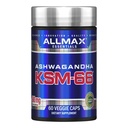 ALLMAX Essentials Ashwagandha KSM-66 (60 Veggie Caps) - Αύξηση μυϊκή δύναμη & ανάκτηση - Μη ΓΤΟ, Χωρίς γλουτένη - 30 Υπηρεσίες