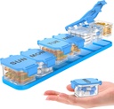 Extra Large Weekly Pill Organizer - Αδιάβροχο κουτί χάπια 7 ημερών, Φορητή θήκη βιταμίνης & συμπλήρωμα, εύκολο να ανοιχτεί ο σχεδιασμός, Ιδανικό για ταξίδια και καθημερινή διαχείριση φαρμάκων (μπλε)