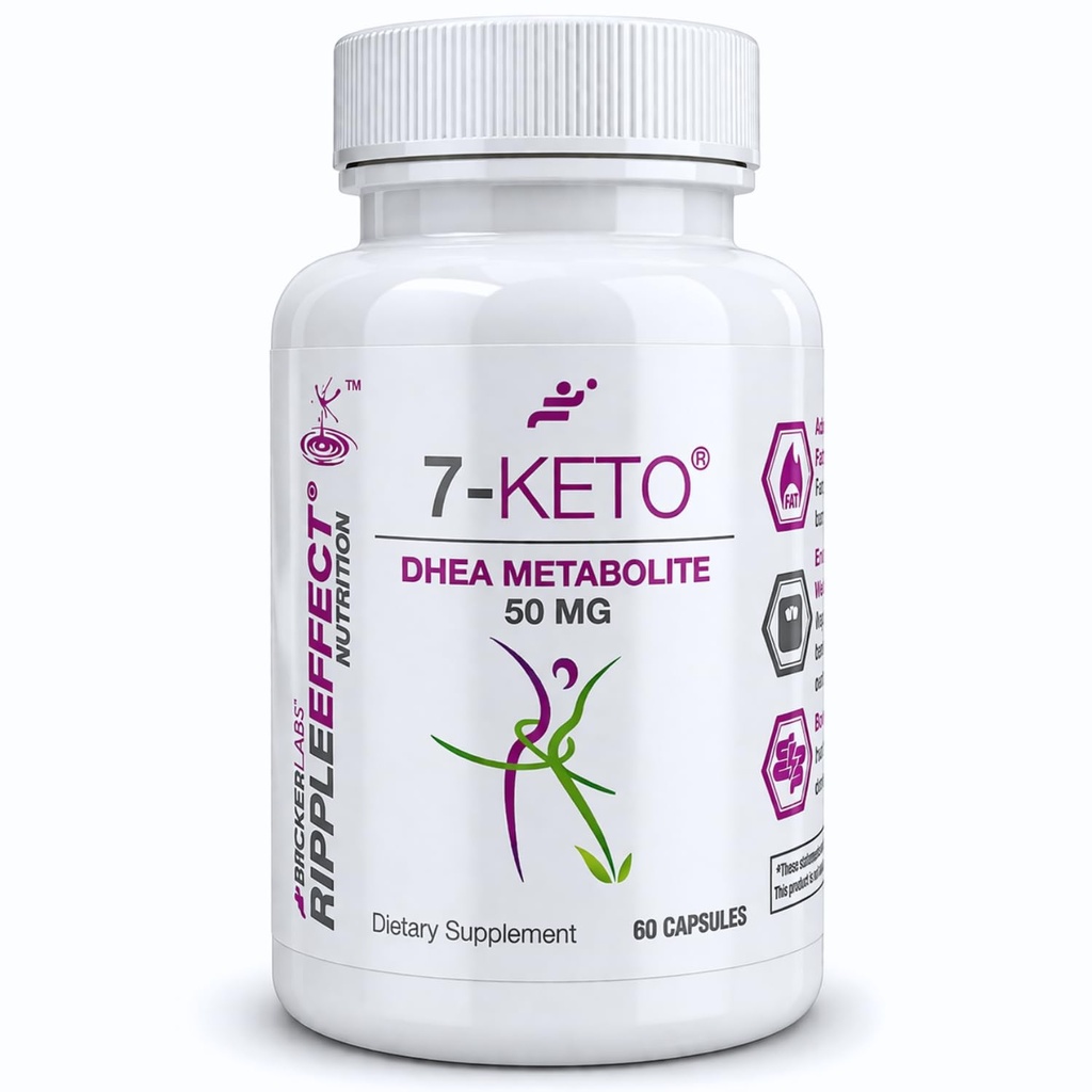 Bricker Labs 7- Keto DHEA μεταβολίτης 50 mg συμπλήρωμα διατροφής για τη μεταβολική υποστήριξη και την ενεργειακή ισορροπία, 60 κάψουλες