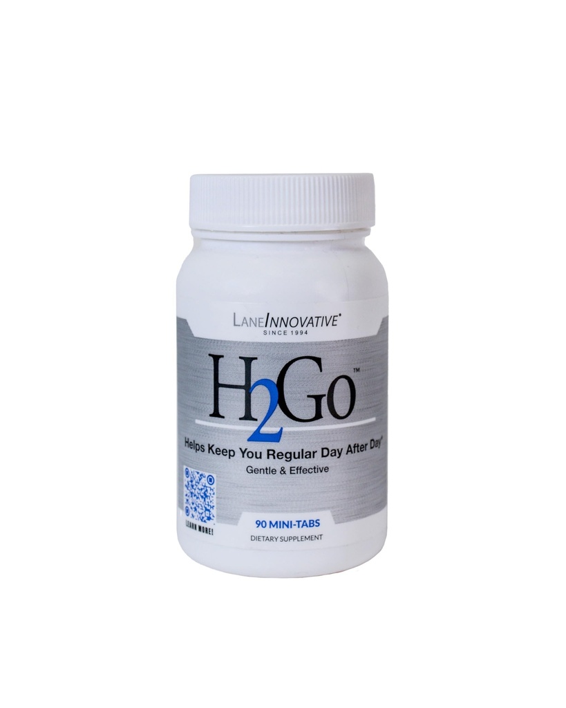 Lane Labs - H2Go, Helps Relieve Constipation and Irregularity, Gentle and Effective, Natural Mineral Supplement, Supports Colon and Digestive Health, No Artificial Irritation (90 Mini-tabs)