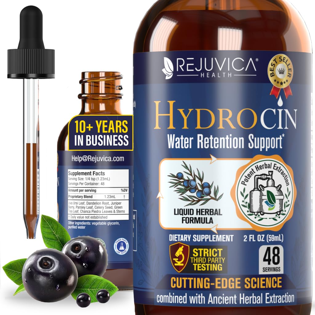 Υδροκίνη - Advanced Diuretic Water Retension Supplement - Υγρή Παράδοση για Καλύτερη Απορρόφηση - Dandelion, Uva Ursi, Juniper Berry, Σέλινο Σπόροι, Πράσινο Τσάι & Περισσότερα!