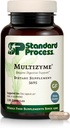 Standard Process Multizyme - Πάγκρεας Enzyme συμπλήρωμα για την υποστήριξη Η ανάλυση των πρωτεϊνών, υδατάνθρακες & λίπη - Digestive Support - Χωρίς γλουτένη, μη-Dairy & μη-Soy - 150 κάψουλες