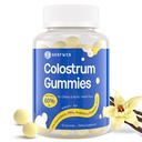 Συμπληρώματα βοτάνων Gummies - με 60% Highest IgG, Lactoferrin, Probiotics και Πρεβιοτικά για ενήλικες και παιδιά, Vanilla Flavor & Sugar Free, 90 Gummies