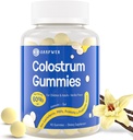 Συμπληρώματα βοτάνων Gummies - με 60% Highest IgG, Lactoferrin, Probiotics και Πρεβιοτικά για ενήλικες και παιδιά, Vanilla Flavor & Sugar Free, 90 Gummies
