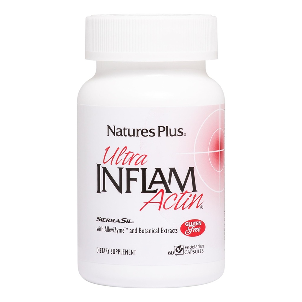 Natures Plus Ultra - Φυσικό συμπλήρωμα με Turmeric, Bromelain, MSM, Boswellia & Ginger - 60 κάψουλες χορτοφάγων (30 σερβιέτες)