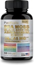Sea Moss Μαύρο σπορέλαιο Ashwagandha Ginger βιταμίνη C & D3 με μαύρο πιπέρι για άνδρες & γυναίκες