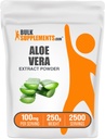 BulkSupplements.com Aloe Vera Extract Powder - Aloe Vera Supplement, Herbal Supplement - Vegan & Gluten Free, 100mg per Serving, 250g (8.8 oz) (Pack of 1)