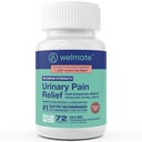 WELMATE - Ουρολοίμωξη (72 δισκία) - Phenazopyridine Hydrochloride 99, 5mg - Ουρολοίμωξη, Επείγον, & Δυσφορία - Μέγιστη δύναμη - Over-The-Counter Medication