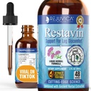 Restavin - Advanced Leg Support Supplement - Liquid Delivery για Καλύτερη Απορρόφηση - Βιταμίνη C, Iron, Valerian, Turmeric, Magnesium & More!