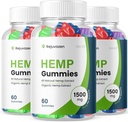 (3 Pack) Rejuvazen Gummies - Επίσημη Φόρμουλα - Rejuvazen Hemp Gummies πίεση του αίματος Sugar Formula 300mg, Rejuvazen Gummies Υψηλής ισχύος ανάμειξη μεγάλου μεγέθους Gummies 25mg ανά Gummy 1500mg (180 Gummies)