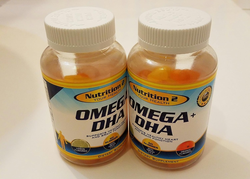 Omega Plus DHA Απαραίτητα Λιπαρά Οξέα - Αμιγώς Ωμέγα 3 Λιπαρά Οξέα - Λάδι Chia + DHA - Gummies - Έφηβοι, Άνδρες, Γυναίκες EFA Και συμπληρώματα DHA