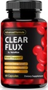 Clear Flux Χάπια, Επίσημες κάψουλες ClearFlux, Όλα-Φυσική Υποστήριξη, Premium Υποστήριξη για τη Διατήρηση Σταθερών Επιπέδων & Υγιεινής Κυκλοφορίας, Όλα Φυσικά Clear Flux Υγεία Κριτικές (60 Κάψουλες)