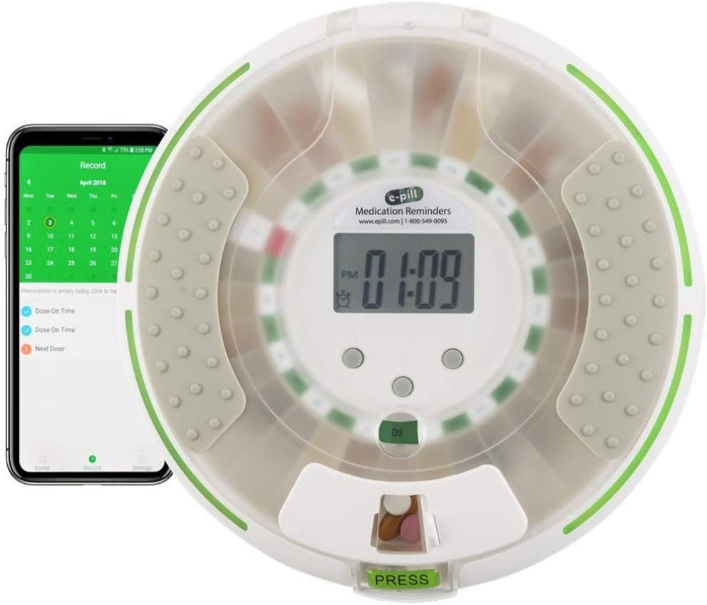 e-Pill MedSmart Voice Pro - Κλειδωμένος αυτόματος διανομέας χαπιών - Bluetooth Enabled