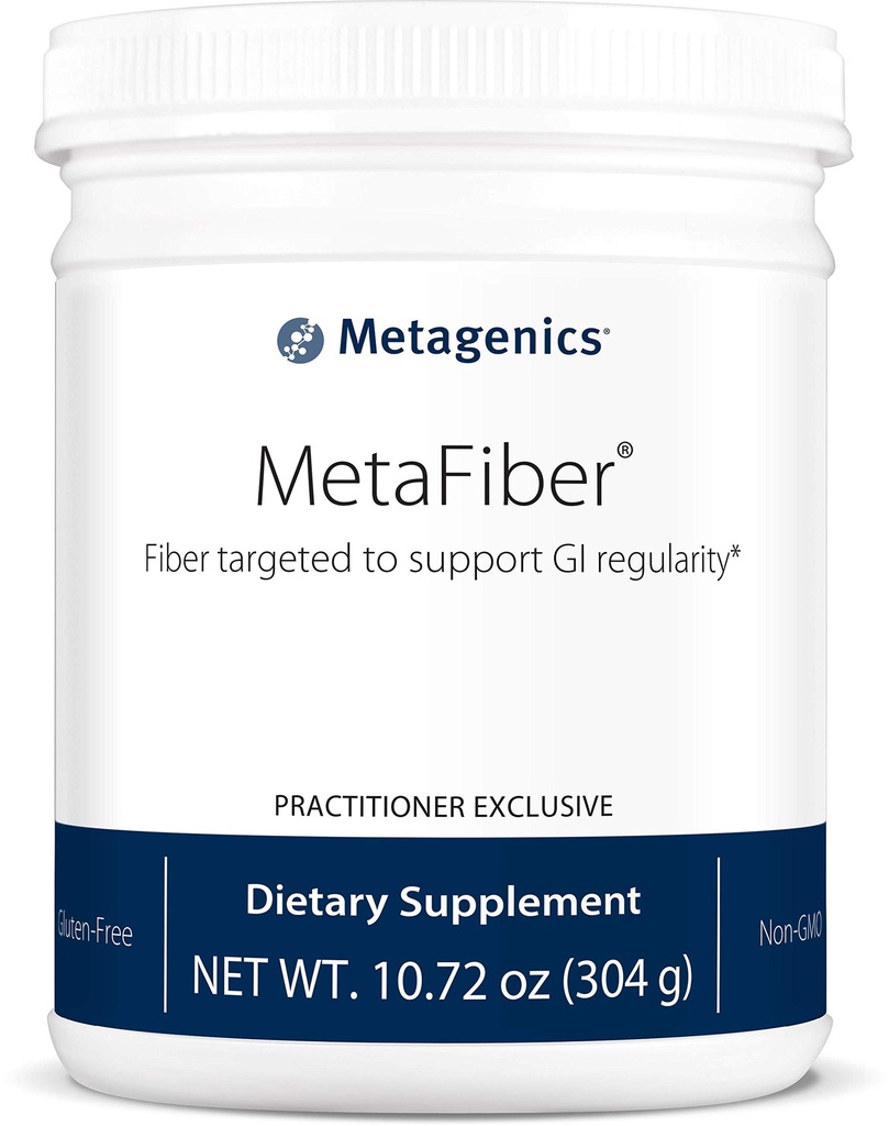 Μεταγονική MetaFiber - 6 g Dietary Fiber - Υποστηρίζει GI Κανονικότητα & Περιστασιακή δυσκοιλιότητα Ανακούφιση* - Fiber Blend σκόνη - Μη ΓΤΟ & Γλουτένη-δωρεάν - 10,72 oz