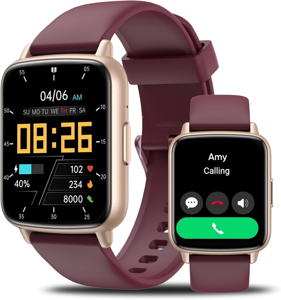Smart Watch for Men Women-46mm HD AI Voice Assistant Smar twatch (Απάντηση/Κάντε κλήσεις), Heart Rate Tracker, Sleep Monitor, Fitness Tracker, για Android iPhone Samsung Συμβατό IP68 Smartwatch