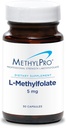 MethylPro L- Methylfolate 5 mg - L Φολικό μεθύλιο, συμπλήρωμα μεθυλοφολικού οξέος για γυναίκες & άνδρες, μεθυλιωμένη βιταμίνη B9 (5- MTHF) για την υγεία του εγκεφάλου, εστίαση, ηρεμία - 30 κάψουλες (Pack of 1)