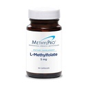 MethylPro L-Methylfolate 5 mg - Supports a Healthy Mindset - Active Folate for Methylation Support & Biochemical Reactions - Highly Bioavailable - Flexible Dosing - 30 Servings - 30 Capsules