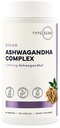 Τύπος Zero KSM-66 Ashwagandha Root Extract 1.200mg, 60 Σερβιέτες - Υψηλή ισχύς 5% Withanolides - με Turmeric, Rhodiola Rosea και BioPerine Black Pepper Extract - 180 Veggie Caps
