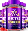 rize labs - Royal Keto Gummies - ACV οργανική υποστήριξη για το λίπος της κοιλιάς & απώλεια βάρους διατροφής, για άνδρες και γυναίκες μηλίτη ξύσμα μήλου επιπλέον Gummies δύναμη (300 Gummies) (πακέτο των 5)