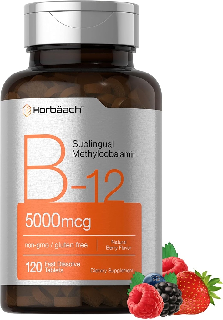 Horbäach B12 Βιταμίνη 5000 mcg 