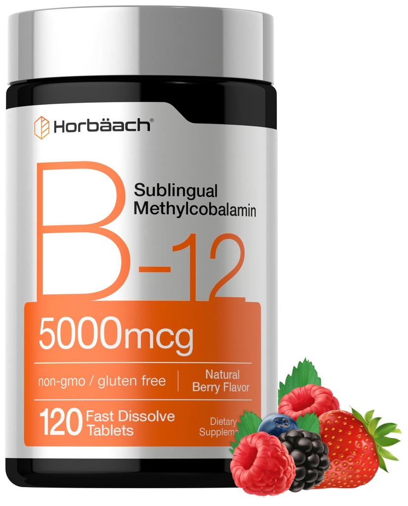 Horbäach B12 Βιταμίνη 5000 mcg 