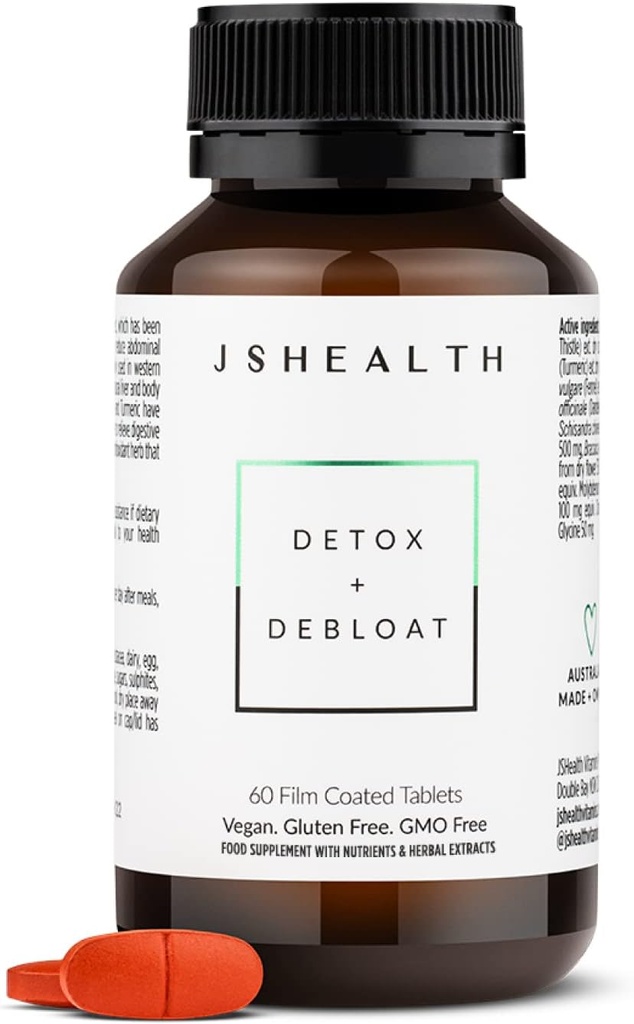 JSHealth Βιταμίνες Bloating Bundle - Περιλαμβάνει Detox + Debloat Liver Health Formula & Μεταβολισμός+ Φυσική Ενέργεια Υποστήριξη