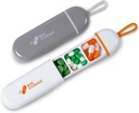 Travel Pill Organizer, Mini Pill Υπόθεση 3 Διαμερίσματα Φορητή θήκη χάπι, Αδιάβροχη θήκη φαρμακευτικής αγωγής Pouch για τους άνδρες πλήρωσης Βιταμίνες Φάρμακα Fish Oil Συμπληρώματα (White/Grey)