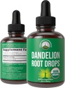 Εκχύλισμα ρίζας δαντελίων. USDA Organic Vegan Herbal Liquid Tibcture Dandelions Συμπλήρωμα για γυναίκες και άνδρες. Μηδενική ζάχαρη, χωρίς γλουτένη συμπληρώματα όχι κάψουλες