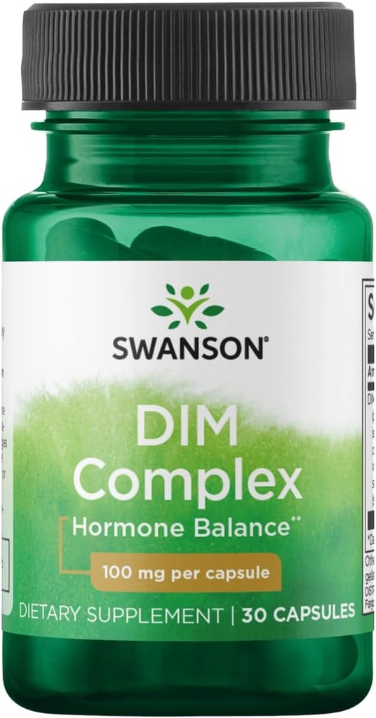 Swanson Dim Complex (Diindolylmethane) 100 Milligrams 30 Capsules (1 Pack)