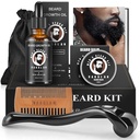 Γυμνή ανάπτυξη και Grooming Kit - Oil ανάπτυξης (2Oz), Balm, Comb, E-book, τσάντα αποθήκευσης, Mustach Mens δώρο για τον