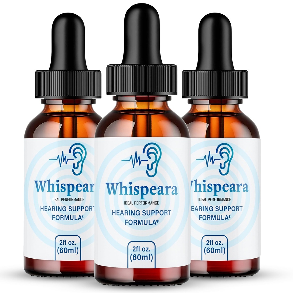 Whispeara Εμβοές ανακούφιση για χτυπήματα αυτιών σταγόνες, δαχτυλίδι σαφείς εμβοές υγρό σταγόνες, μέγιστη δύναμη, Advanced συμπλήρωμα ακοής Φόρμουλα, εμβοές αυτί δαχτυλίδι, Whispeara Κριτικές (3 Pack)