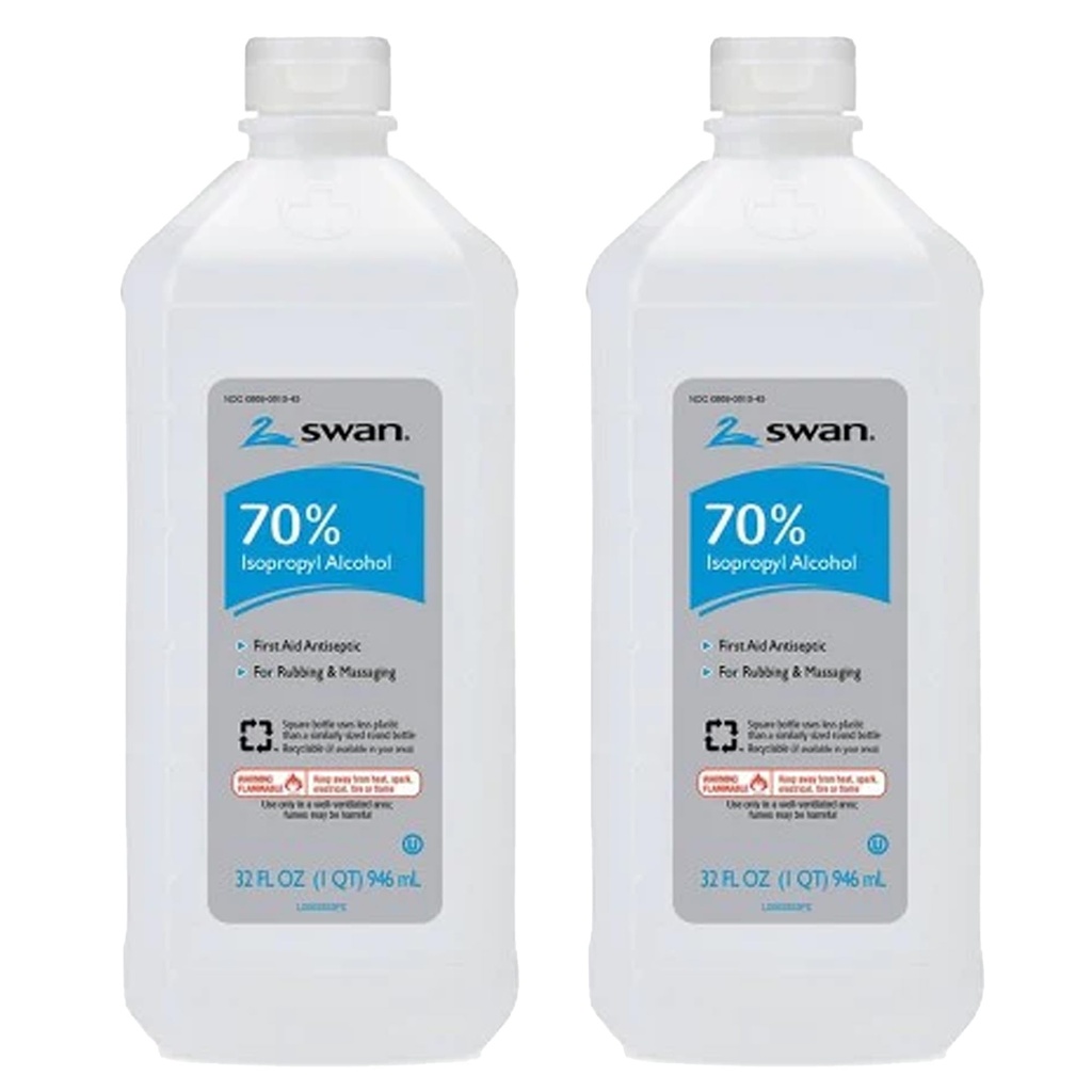 Κύκνος 70% Απαγωγή αλκοόλης, 32 fl oz (πακέτο των 2)