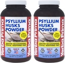 Yerba Prima Psyllium Husk Powder 12 oz (Pack of 2) - Natural Fiber Supplement