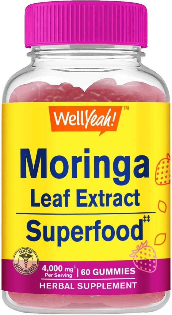 WellYeah Moringa Φύλλα εκχύλισμα Gummies (4.000mg) 