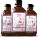 LittleBerry της Andi Lynn, Syrup Elderberry για παιδιά με βιταμίνη C & ψευδάργυρο, Fast-Active Immune Support Herbal Supplement, 4 oz (3-Pack)