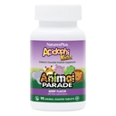 NaturesPlus Ζωική Παρέλαση AcidophiKidz, Berry Flavor - 90 Μασώμενα, Ζωομορφές Δισκία - Συσκευασία των 2 - με Προβιοτικά, FOS & Σπόροι Σταφυλιού - 180 Σύνολο Σερβίρει
