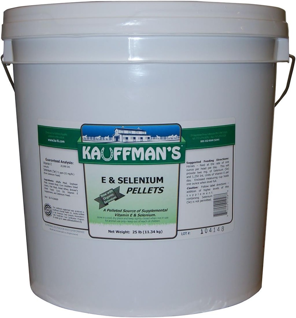 Kauffmans Βιταμίνη Ε και σελήνιο Πελέτες 25 lb