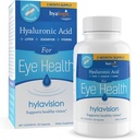 HylaVision Eye Health Supplements: Υαλουρονικό οξύ, λουτεΐνη και Zeaxanthin Διαιτητικά συμπληρώματα για την υποστήριξη της όρασης (120 κάψουλες)— Vegan Formula by Hyallogic