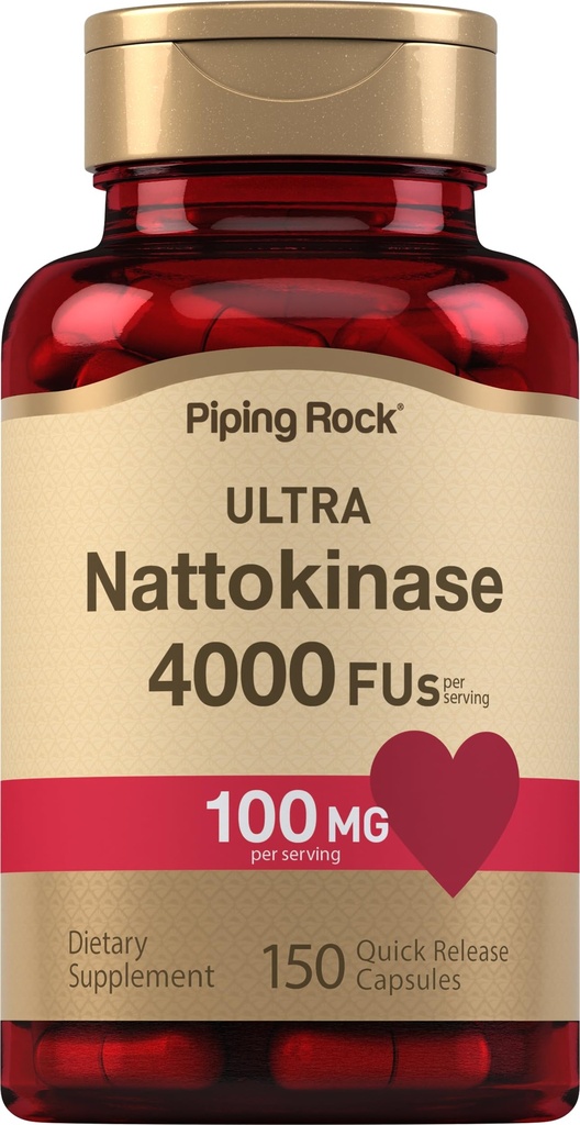 Συμπλήρωμα νατοκινάσης Piping Rock 4000 FU 